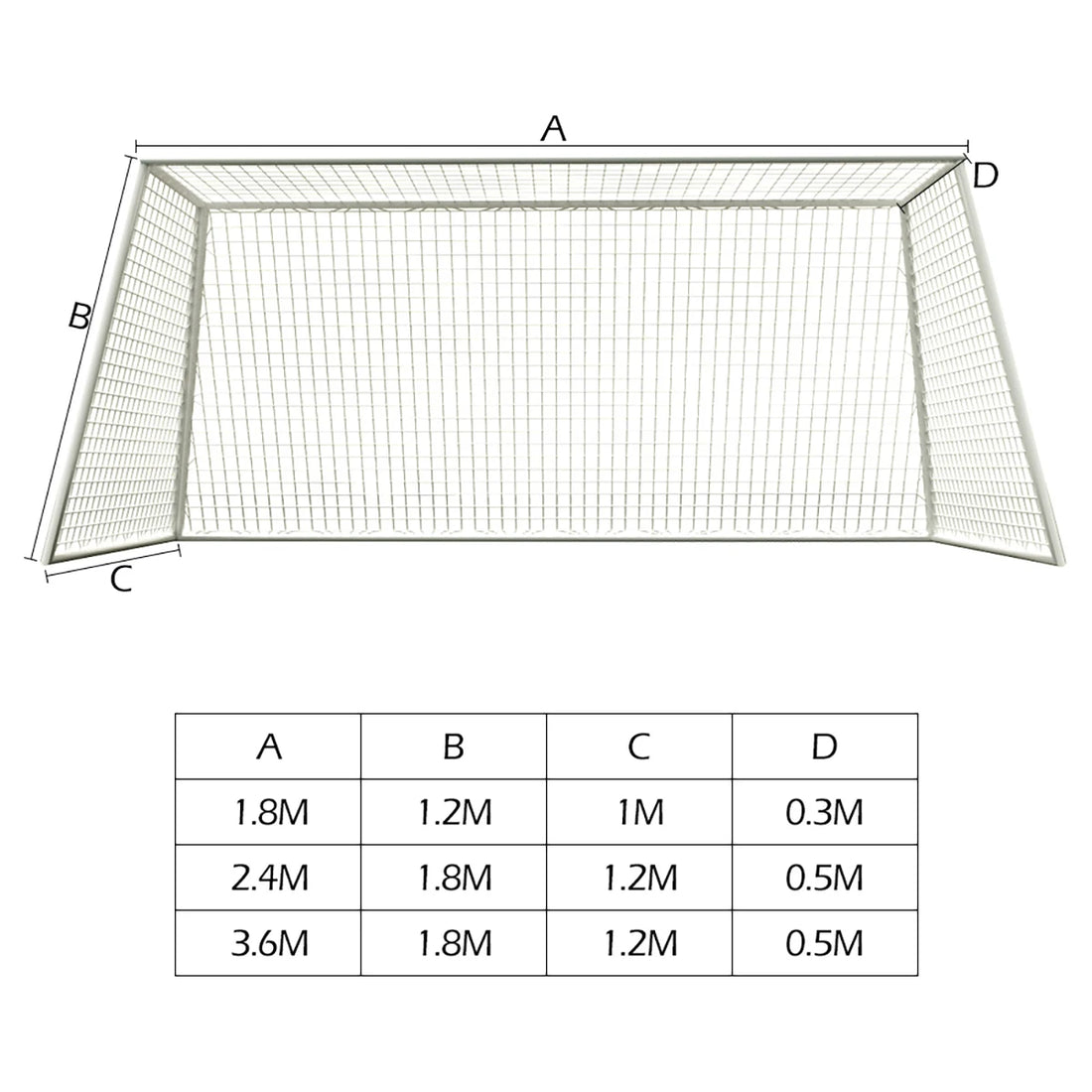 Full-Size Football Net – Durable Soccer Goal Net for Training & Matches (Multiple Sizes)