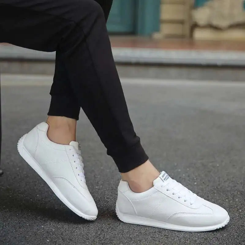 Men’s Leather Casual Sneakers – Breathable Non-Slip Italian Style Loafers