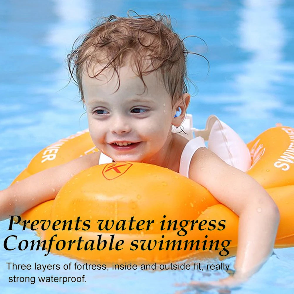 Silicone Waterproof Swimming Earplugs – 3-Layer Noise Reduction Soundproof Ear Plugs (1 Pair)