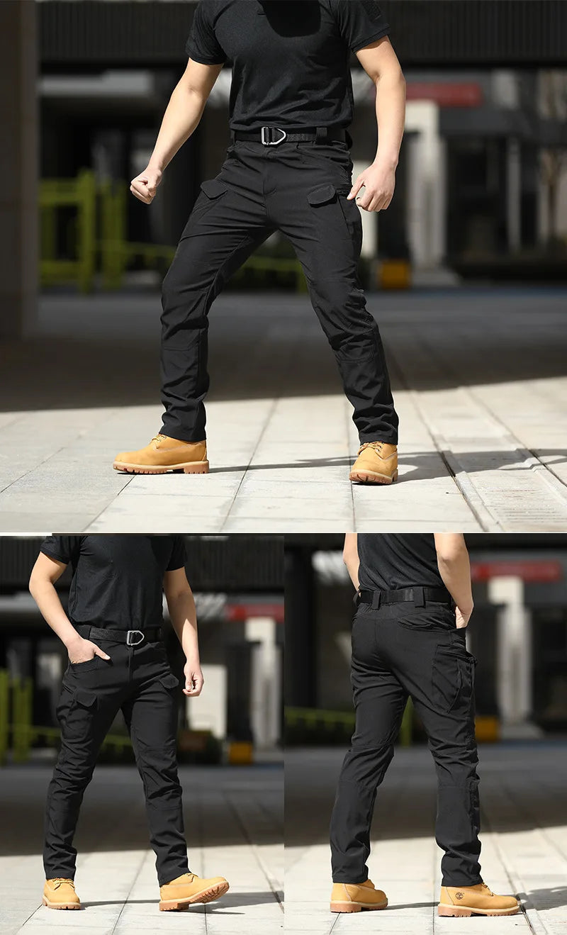 CHRLCK Men’s Tactical Pants – Waterproof, Anti-Scratch Outdoor Hiking & Work Trousers