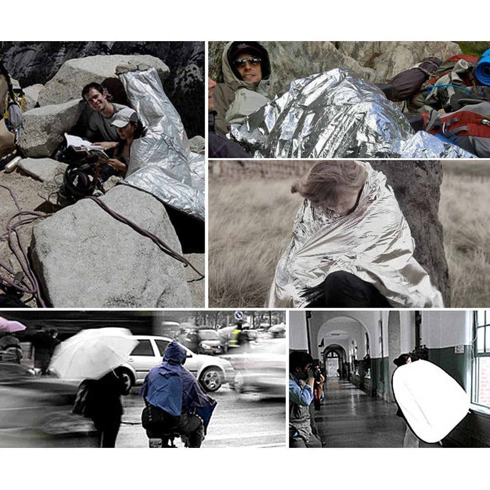 1–10PCS Emergency Thermal Blanket – Waterproof, Windproof Foil for Camping & Survival