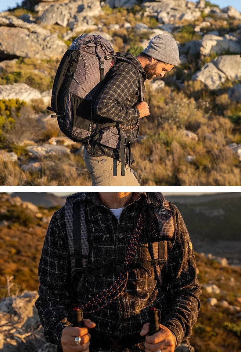 Naturehike 60+5L Waterproof Hiking Backpack – Ultralight Camping & Climbing Travel Pack