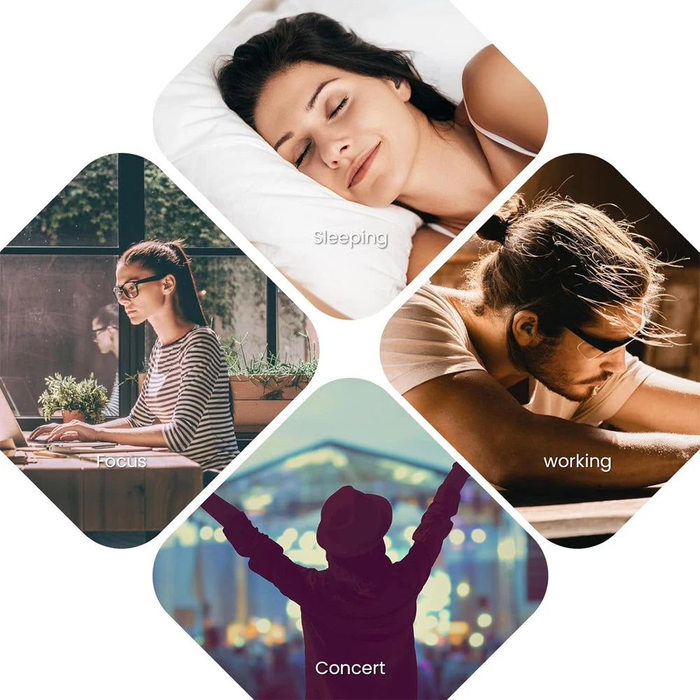 Silicone Noise-Canceling Earplugs – Soft, Waterproof Soundproof Ear Protectors for Sleep & Swimming