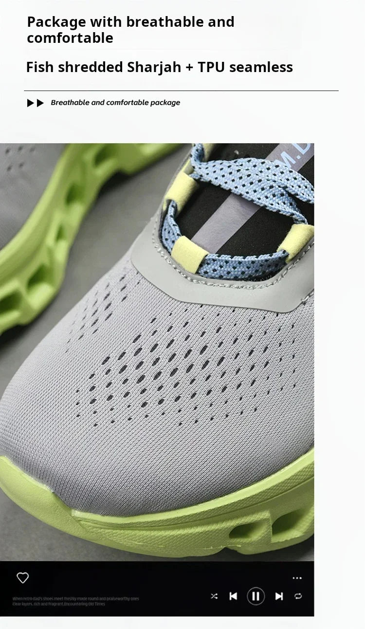 Men’s Lightweight Mesh Sneakers – Breathable Running & Walking Sports Shoes