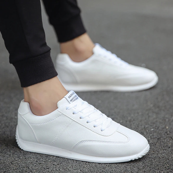 Men’s Leather Casual Sneakers – Breathable Non-Slip Italian Style Loafers
