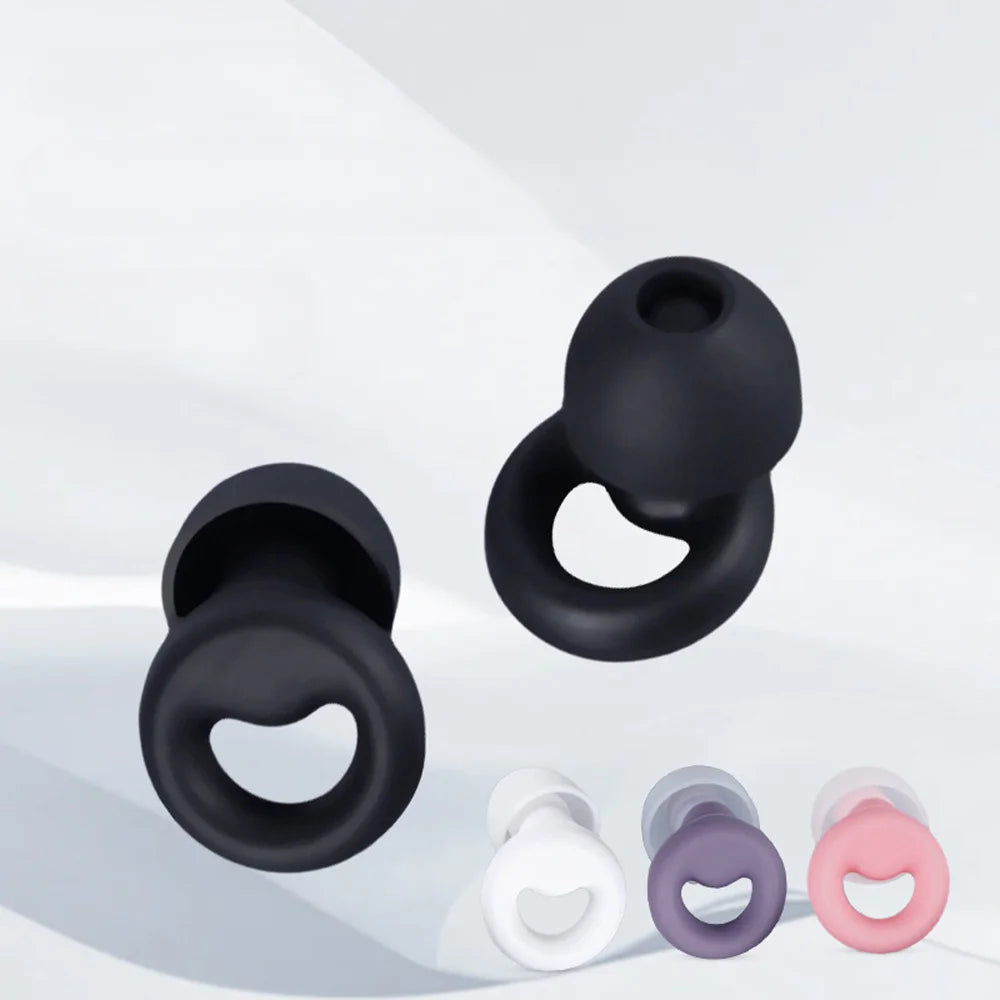 Silicone Noise-Canceling Earplugs – Soft, Waterproof Soundproof Ear Protectors for Sleep & Swimming
