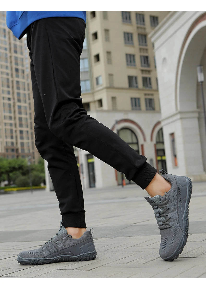 Wide-Fit Barefoot Hiking Shoes – Plus Size Outdoor & Indoor Sports Shoes for Men & Women