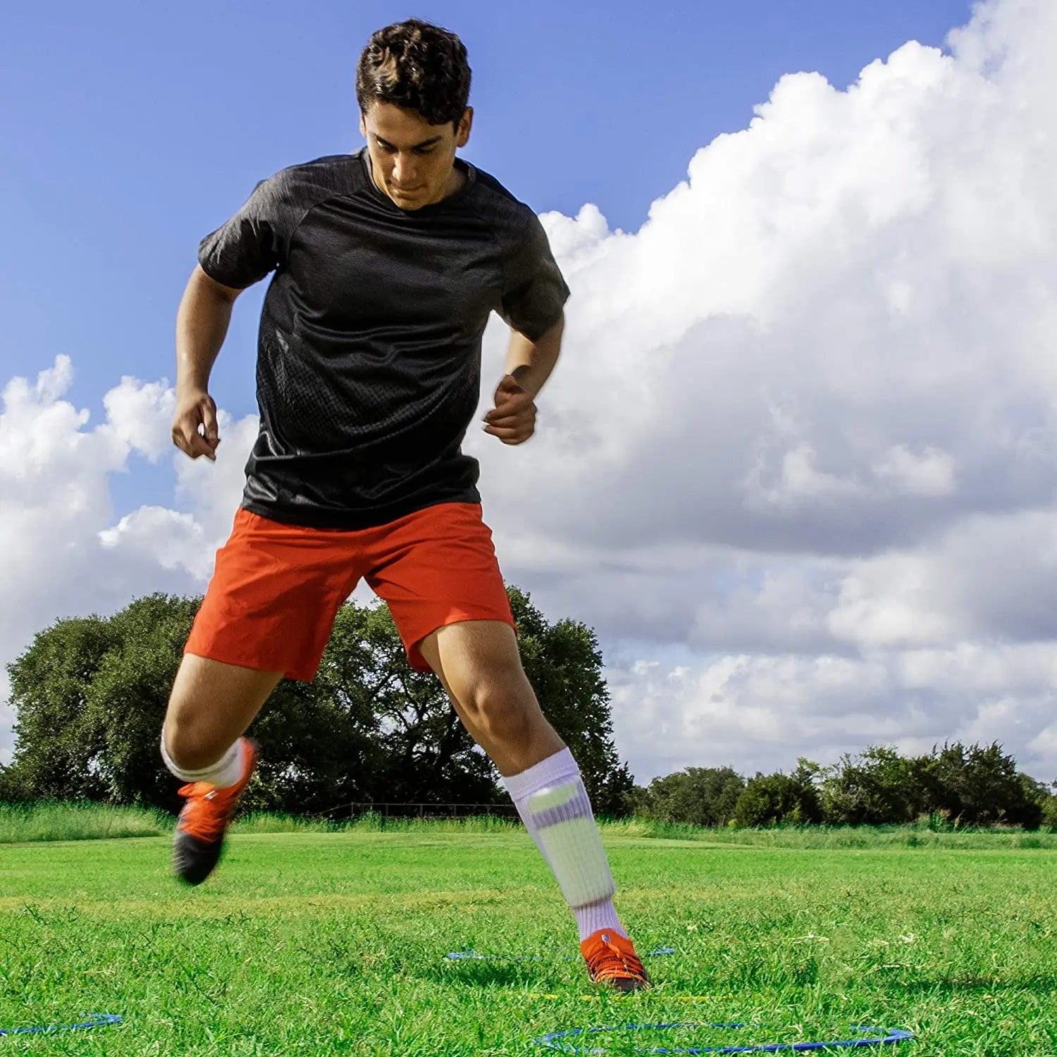 5pcs Agility Training Rings – Portable Speed & Footwork Equipment for Soccer & Sports