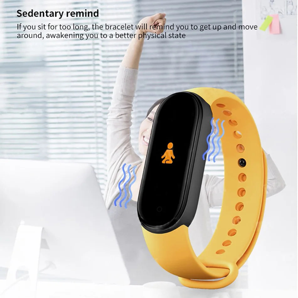 M6 Fitness Smart Watch – Waterproof Health Tracker for Men & Women