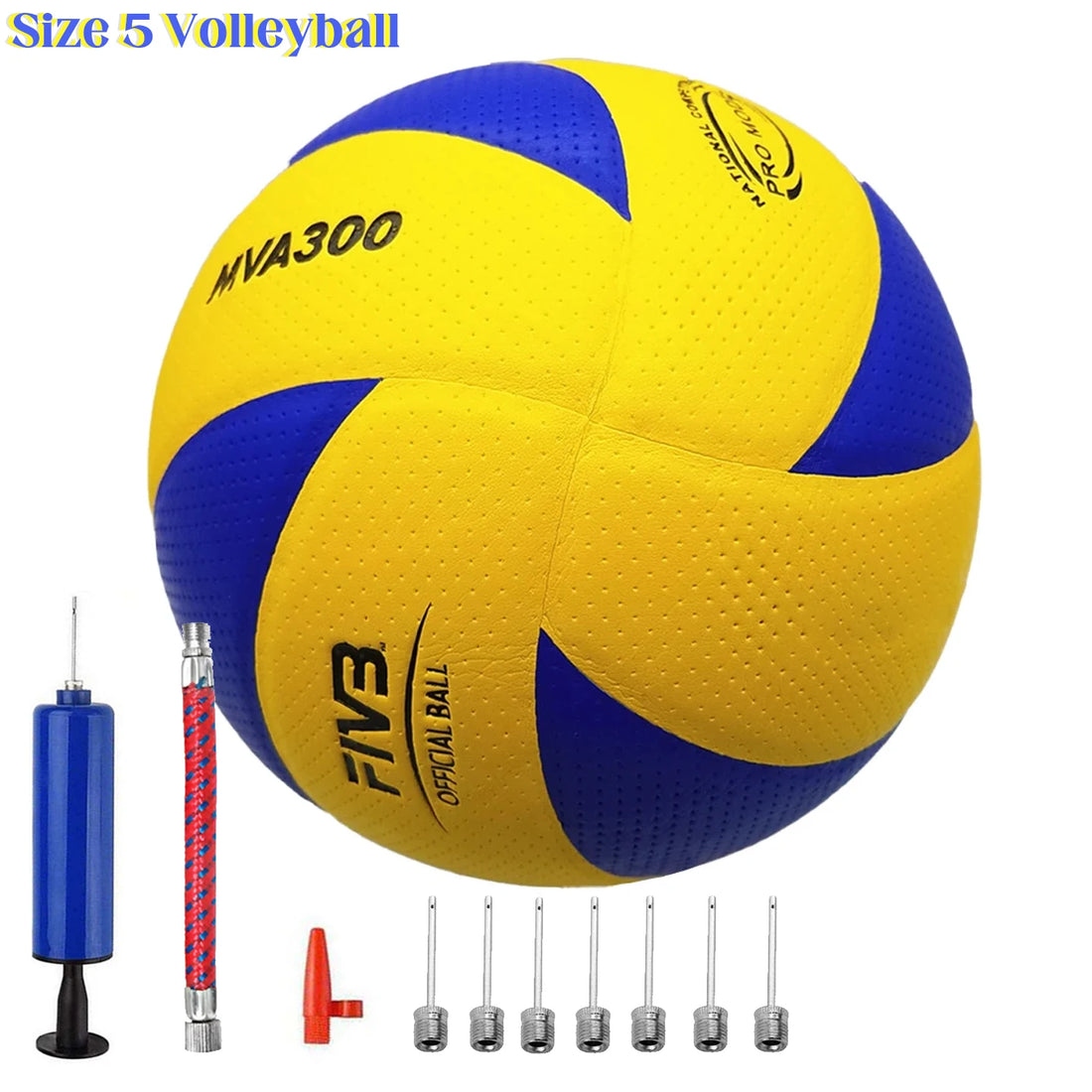PU Leather Size 5 Volleyball – Soft Touch Ball for Indoor & Outdoor Training (MVA300 Style)