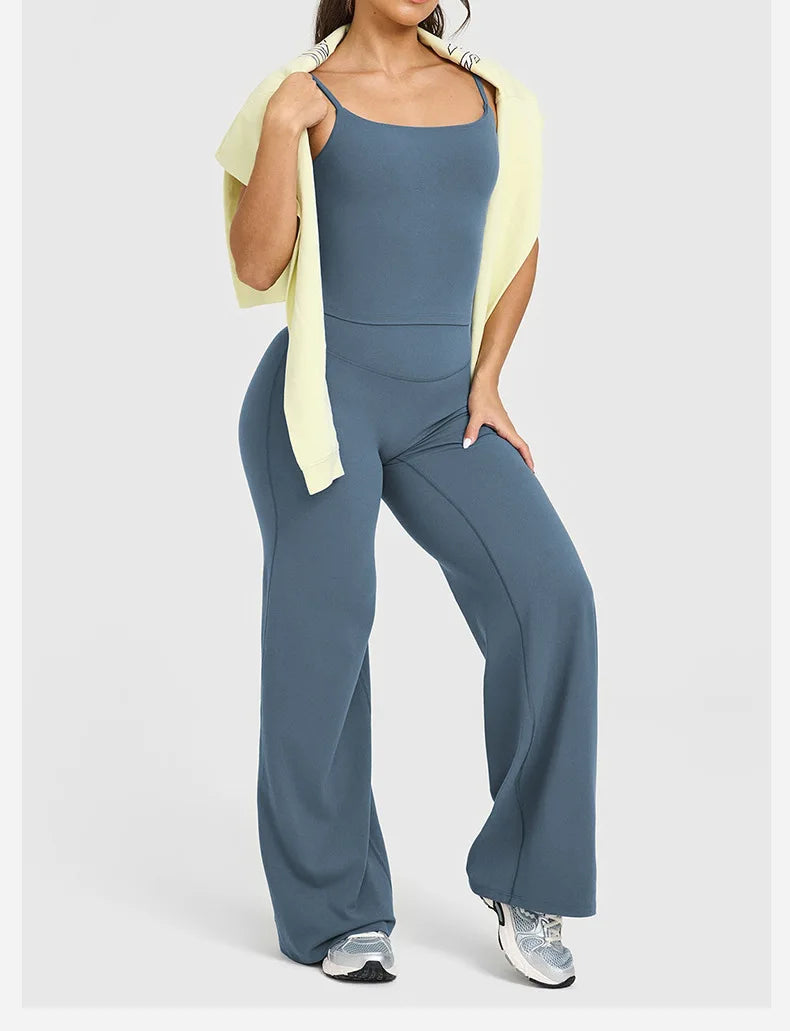 Women’s High-Waist Wide-Leg Yoga Pants – Breathable, Loose Fit, Hip-Lifting Fitness Trousers