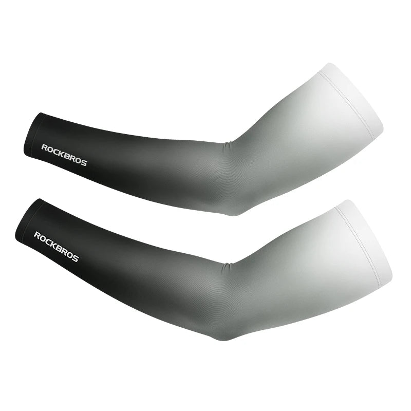 ROCKBROS Ice Silk Arm Sleeves – UV Protection for Cycling, Running & Outdoor Sports