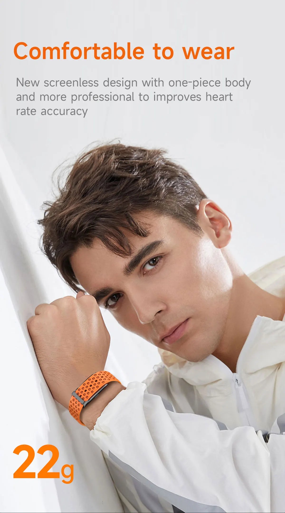 LIGE No-Screen Smartwatch for Men – Fitness Tracker, Heart Rate Monitor, 1ATM Waterproof