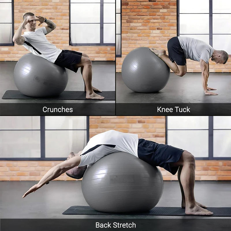 Yoga Balance Ball – 65/75/85cm for Home Fitness, Pilates & Prenatal Exercise