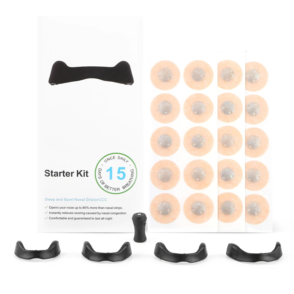 15 Pairs Magnetic Nasal Strips – Anti-Snoring Breath Enhancers for Better Sleep