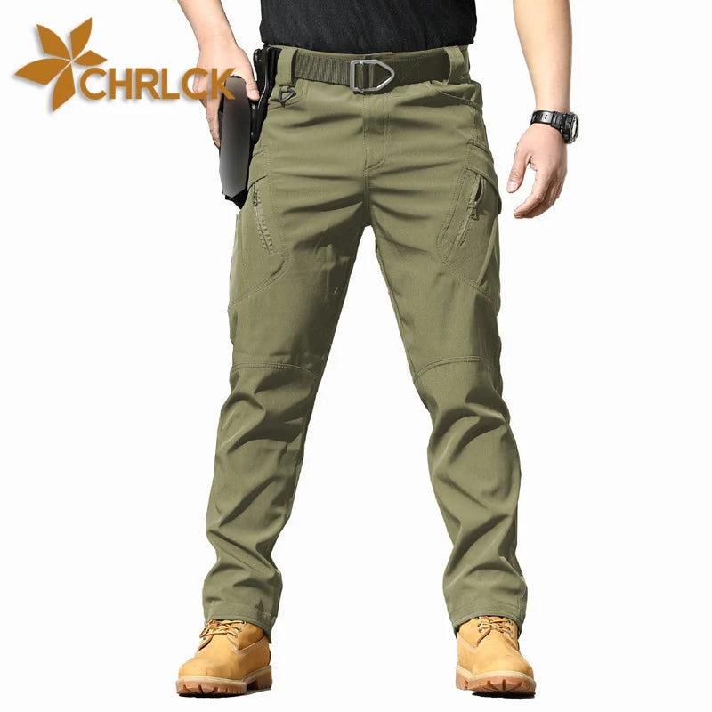 CHRLCK Men’s Tactical Pants – Waterproof, Anti-Scratch Outdoor Hiking & Work Trousers