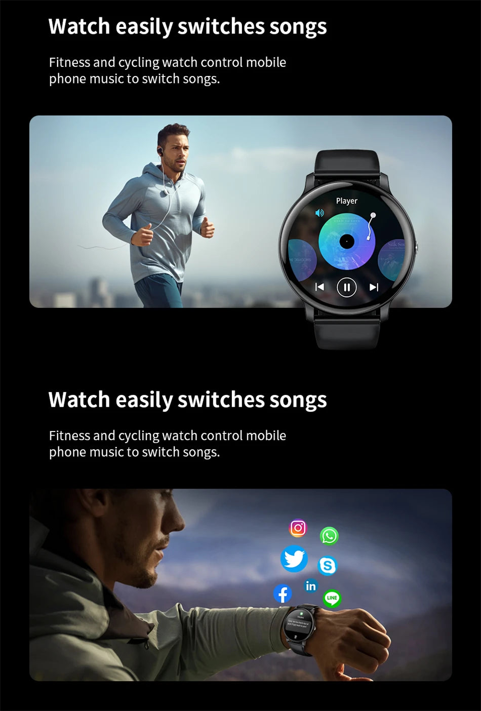 2025 Smart Watch for Men & Women – Bluetooth Call, Fitness & Health Tracker for Android & iOS