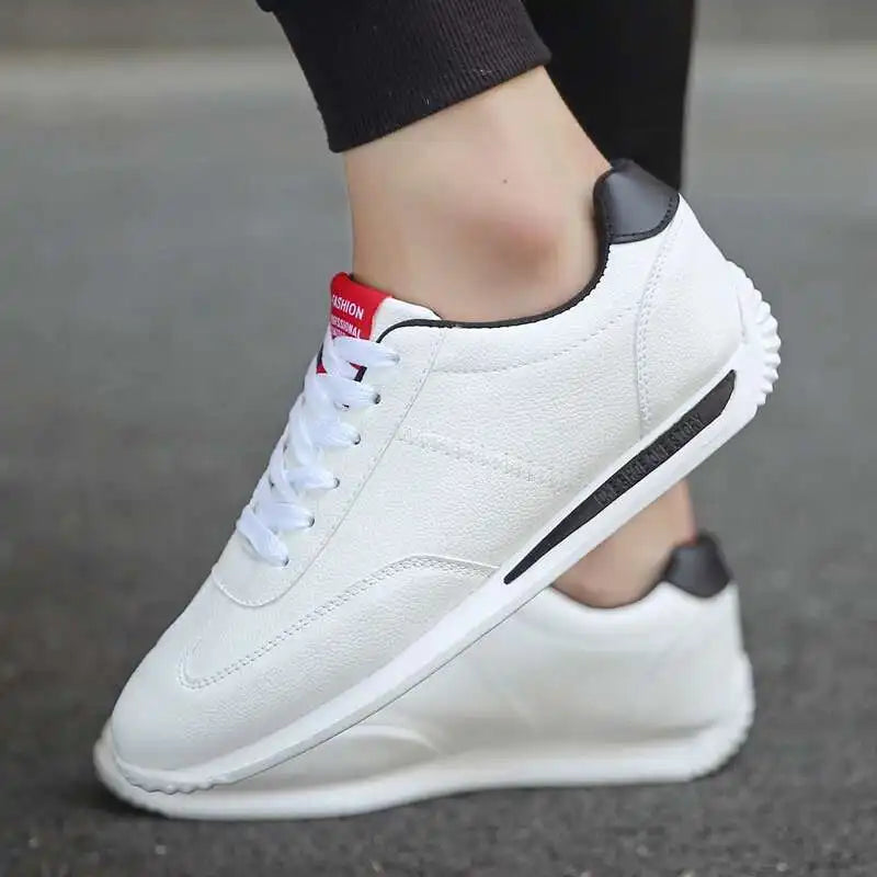 Men’s Leather Casual Sneakers – Breathable Non-Slip Italian Style Loafers