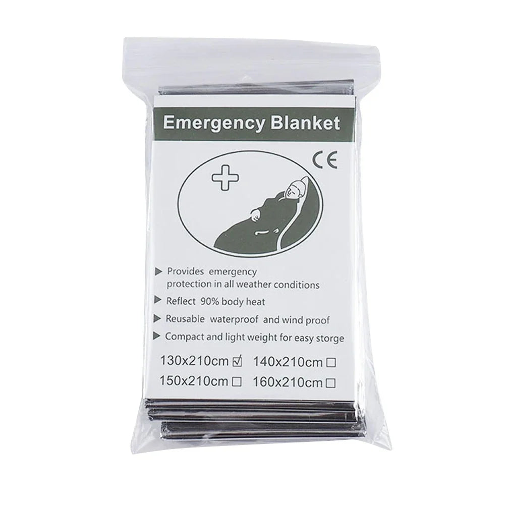 1–10PCS Emergency Thermal Blanket – Waterproof, Windproof Foil for Camping & Survival