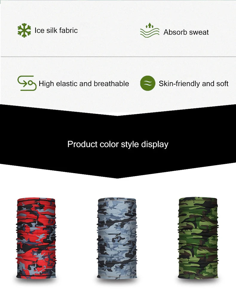 UV Protection Sports Bandana – Breathable Neck Gaiter for Cycling, Hiking & Outdoor Use