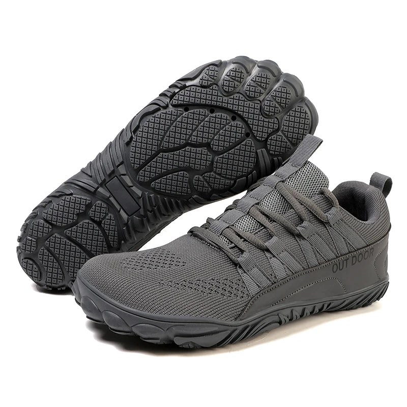 Wide-Fit Barefoot Hiking Shoes – Plus Size Outdoor & Indoor Sports Shoes for Men & Women