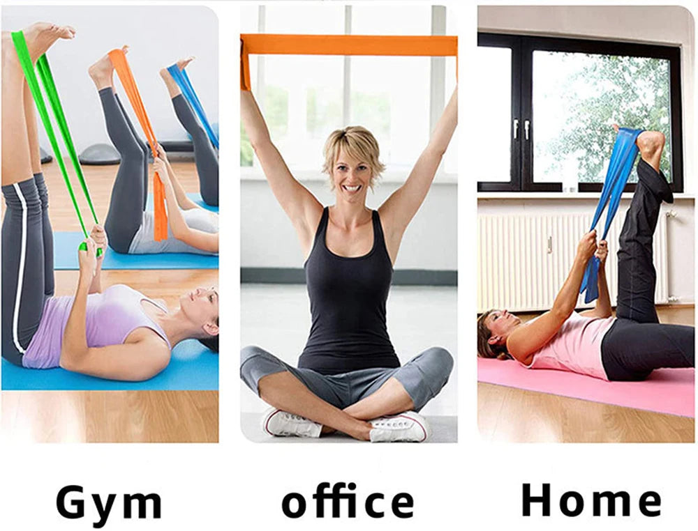 Yoga Resistance Bands – Elastic Fitness Bands for Pilates, Training & Home Workouts
