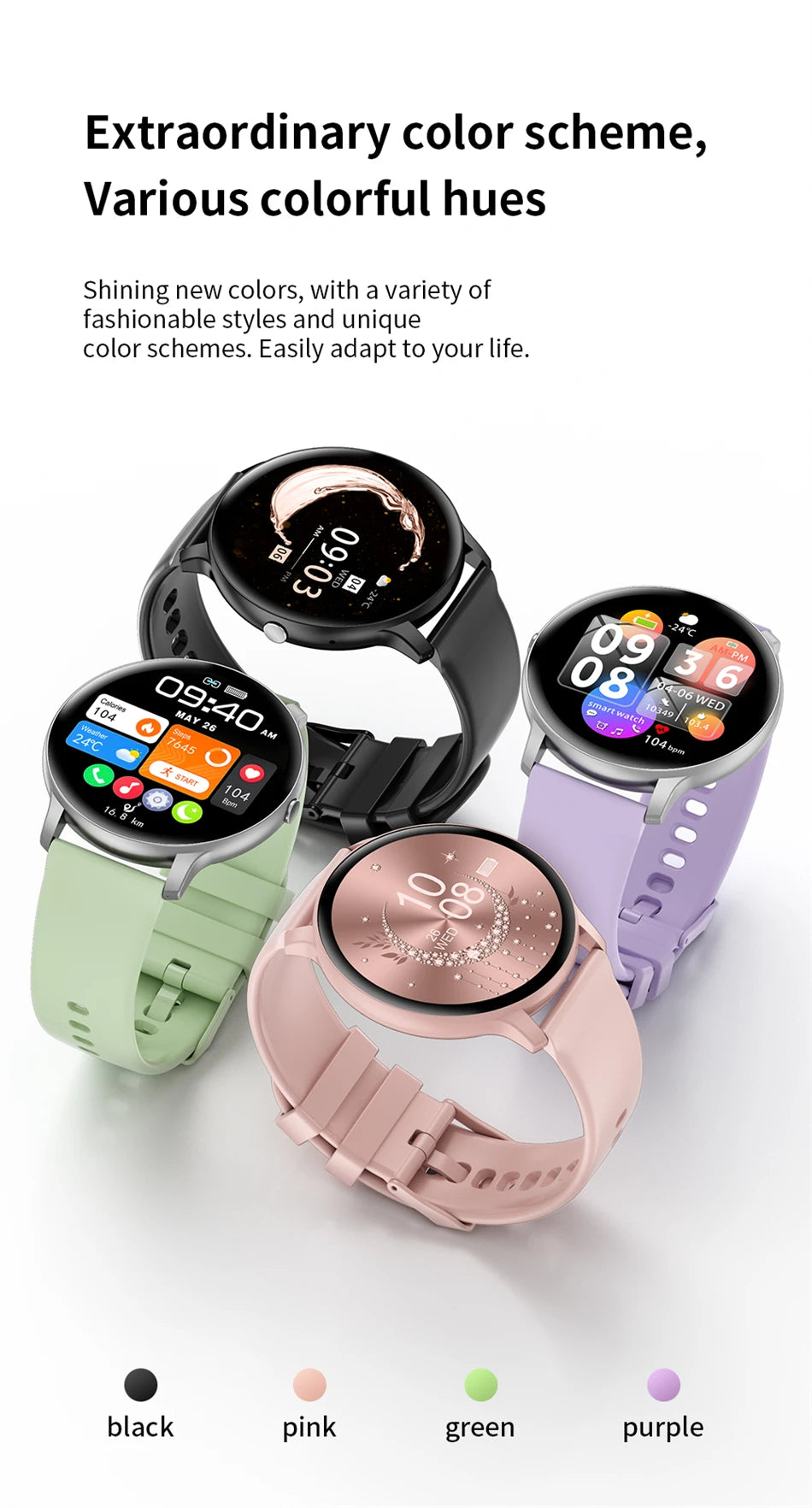 2025 Smart Watch for Men & Women – Bluetooth Call, Fitness & Health Tracker for Android & iOS