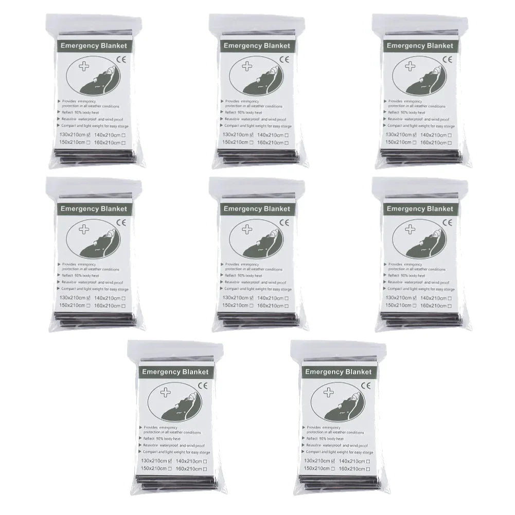 1–10PCS Emergency Thermal Blanket – Waterproof, Windproof Foil for Camping & Survival