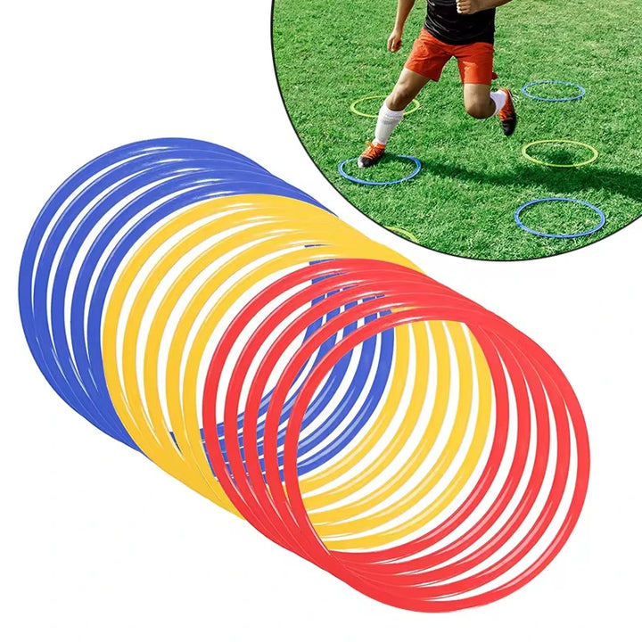 5pcs Agility Training Rings – Portable Speed & Footwork Equipment for Soccer & Sports