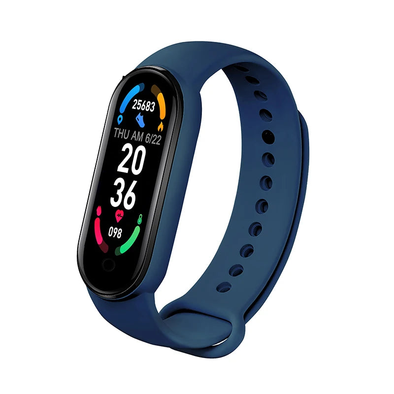 M6 Fitness Smart Watch – Waterproof Health Tracker for Men & Women