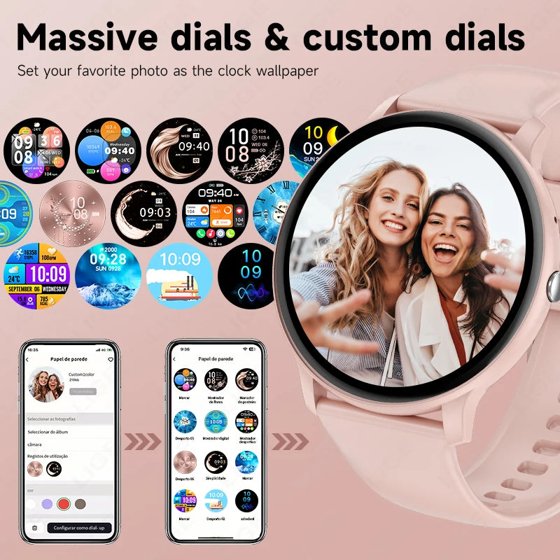 2025 Smart Watch for Men & Women – Bluetooth Call, Fitness & Health Tracker for Android & iOS