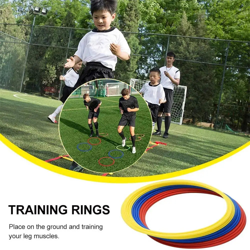 5pcs Agility Training Rings – Portable Speed & Footwork Equipment for Soccer & Sports