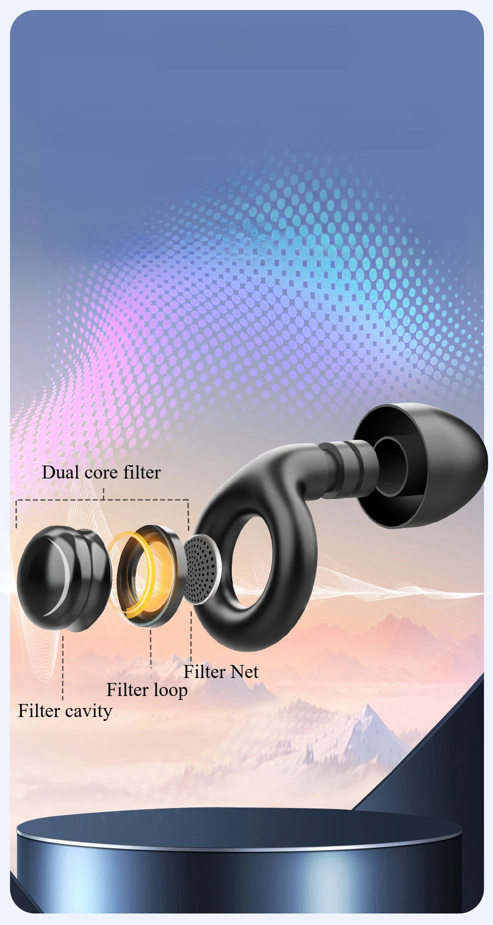 Silicone Noise-Cancelling Earplugs – Sleep, Anti-Snoring, Motorcycle & Noise Protection