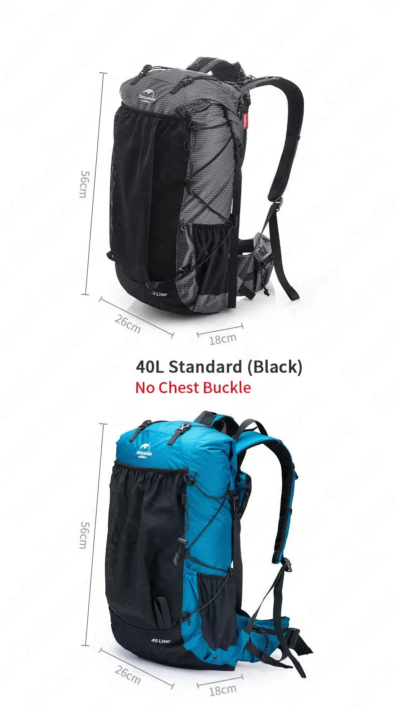 Naturehike 60+5L Waterproof Hiking Backpack – Ultralight Camping & Climbing Travel Pack