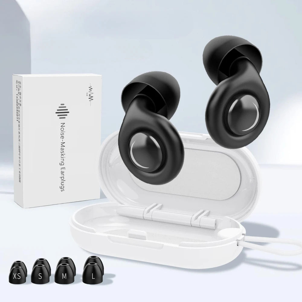 Silicone Noise-Cancelling Earplugs – Sleep, Anti-Snoring, Motorcycle & Noise Protection