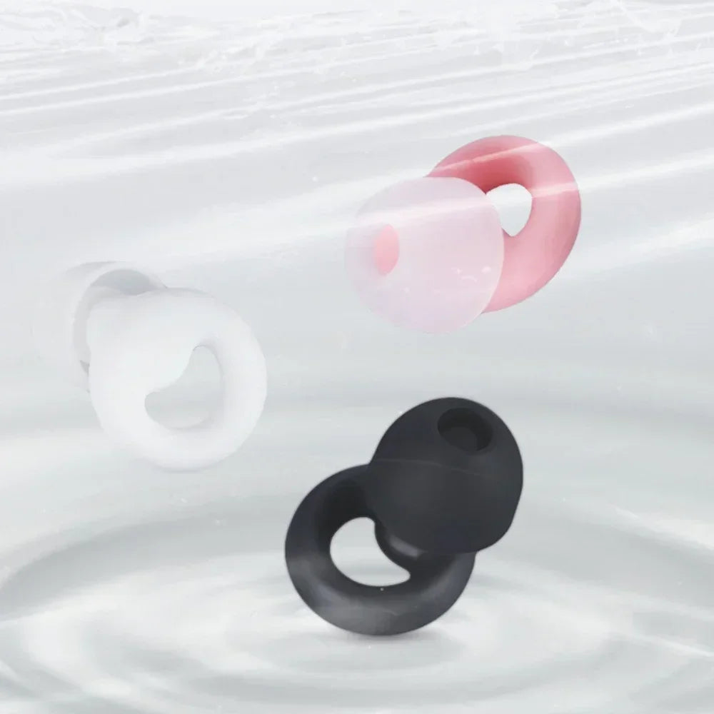 Silicone Noise-Canceling Earplugs – Soft, Waterproof Soundproof Ear Protectors for Sleep & Swimming
