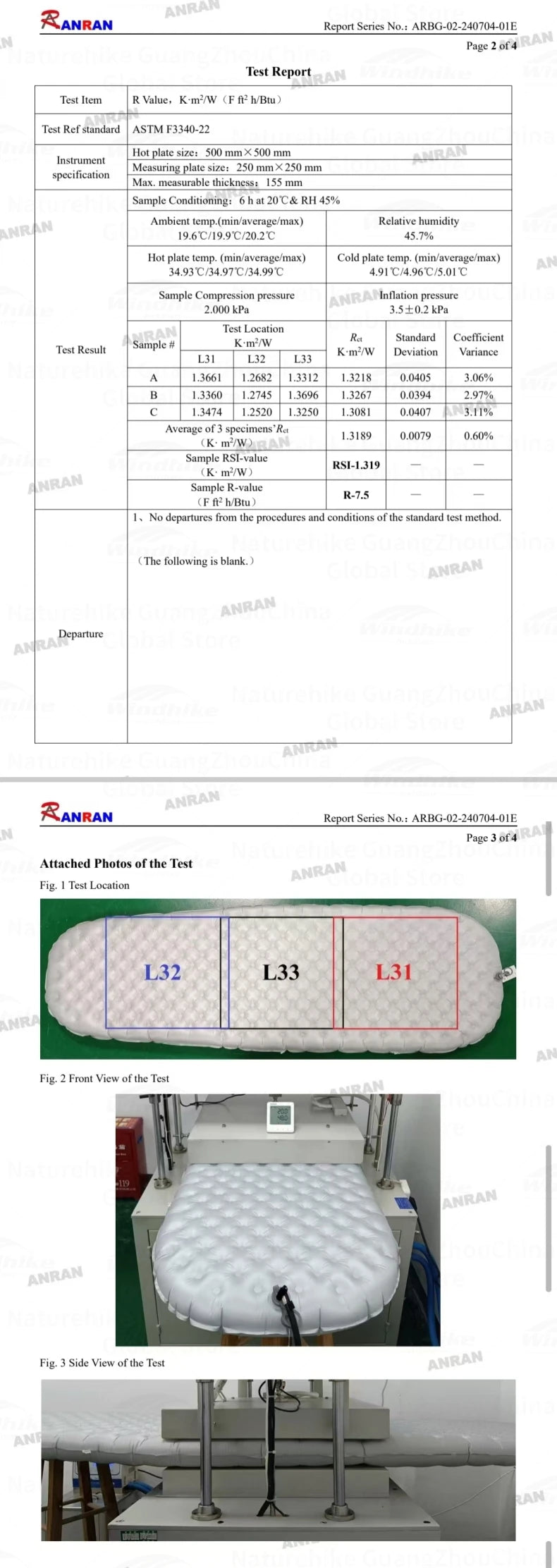 Windhike Inflatable Sleeping Pad – Ultralight Thermal Camping Mattress with R7.5/R4.2 Insulation