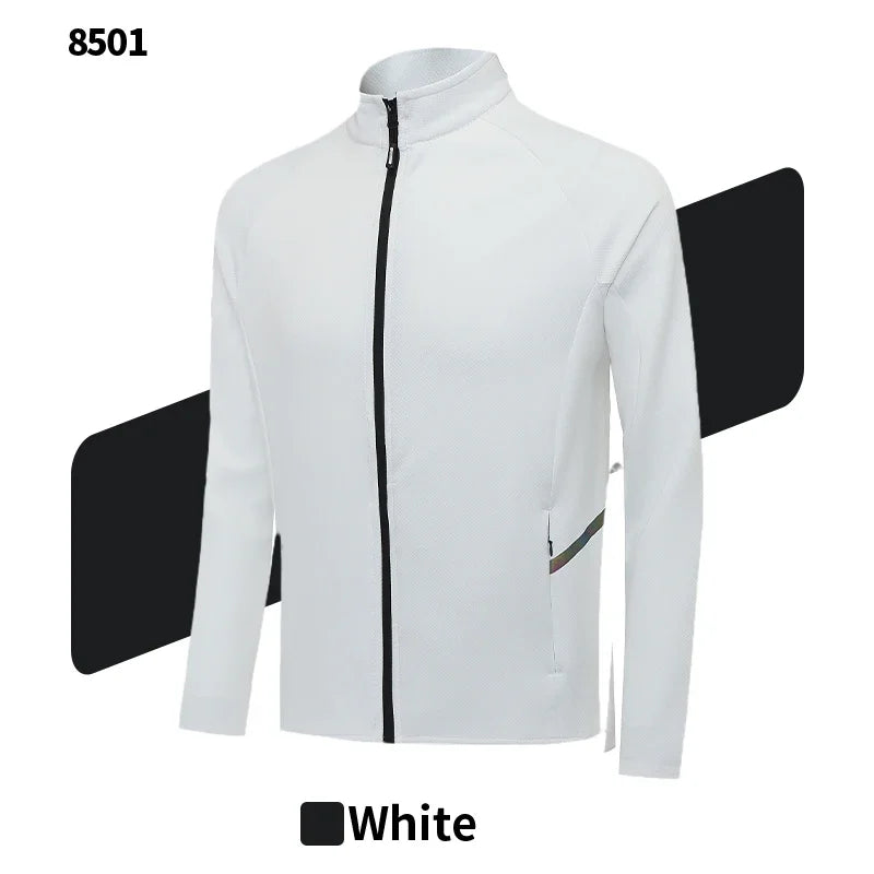 Custom Logo Men’s Full-Zip Sports Tracksuit – Team Football Training Suit (Model 8501)