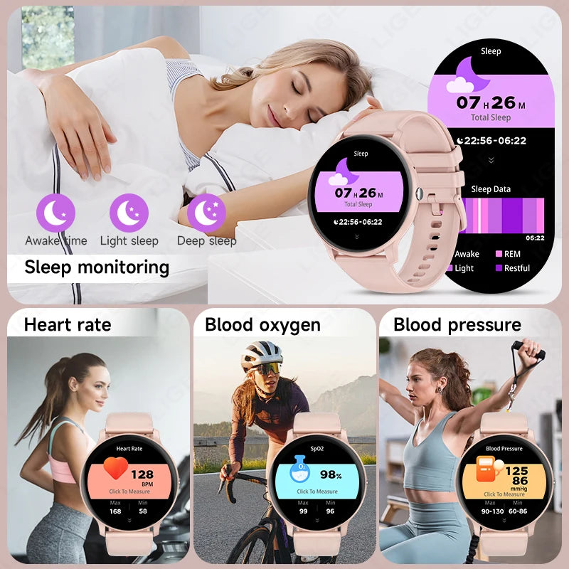 2025 Smart Watch for Men & Women – Bluetooth Call, Fitness & Health Tracker for Android & iOS