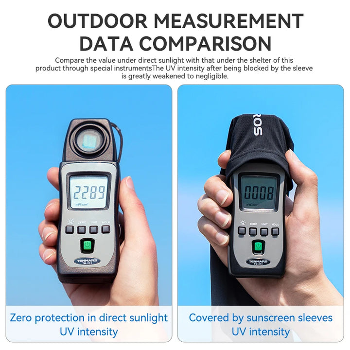 ROCKBROS Ice Silk Arm Sleeves – UV Protection for Cycling, Running & Outdoor Sports