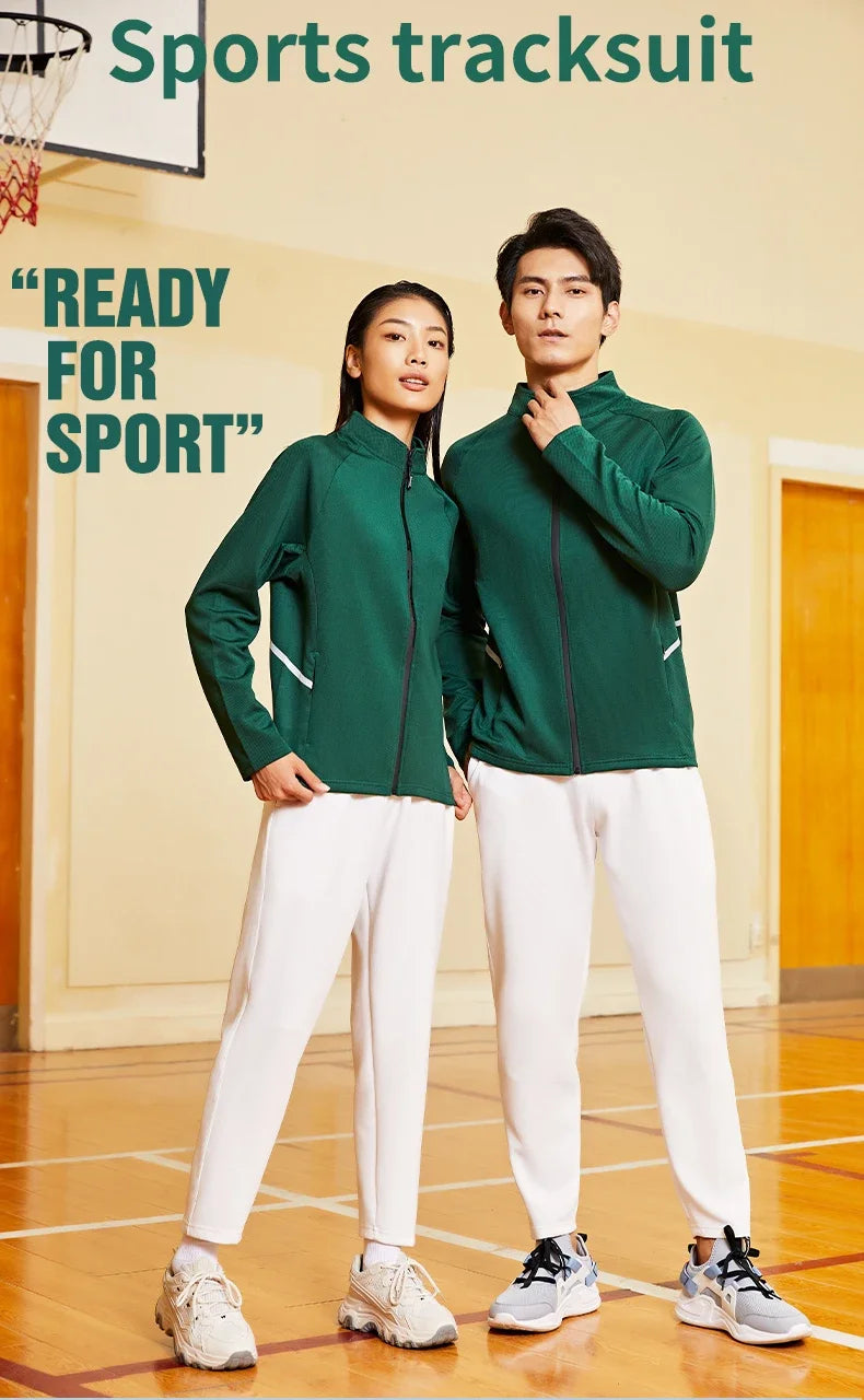 Custom Logo Men’s Full-Zip Sports Tracksuit – Team Football Training Suit (Model 8501)