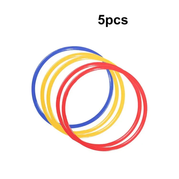 5pcs Agility Training Rings – Portable Speed & Footwork Equipment for Soccer & Sports