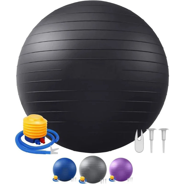 Yoga Balance Ball – 65/75/85cm for Home Fitness, Pilates & Prenatal Exercise