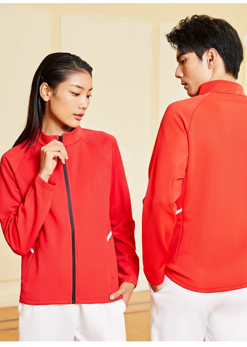 Custom Logo Men’s Full-Zip Sports Tracksuit – Team Football Training Suit (Model 8501)