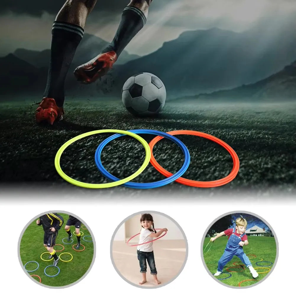 5pcs Agility Training Rings – Portable Speed & Footwork Equipment for Soccer & Sports
