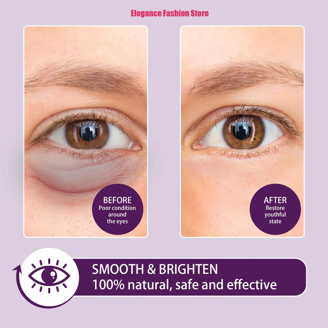 Instant Eye Cream – Reduces Eye Bags, Dark Circles & Puffiness, Lifting & Brightening Formula