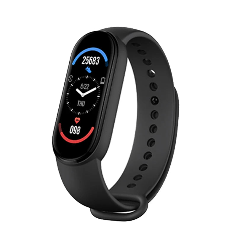 M6 Fitness Smart Watch – Waterproof Health Tracker for Men & Women