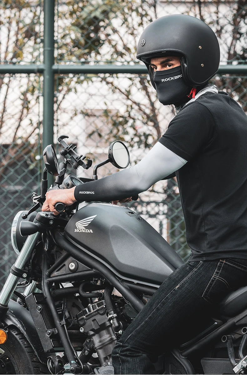 ROCKBROS Ice Silk Arm Sleeves – UV Protection for Cycling, Running & Outdoor Sports