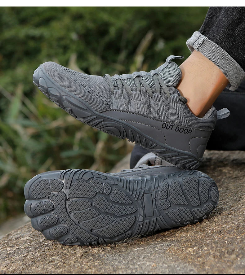 Wide-Fit Barefoot Hiking Shoes – Plus Size Outdoor & Indoor Sports Shoes for Men & Women