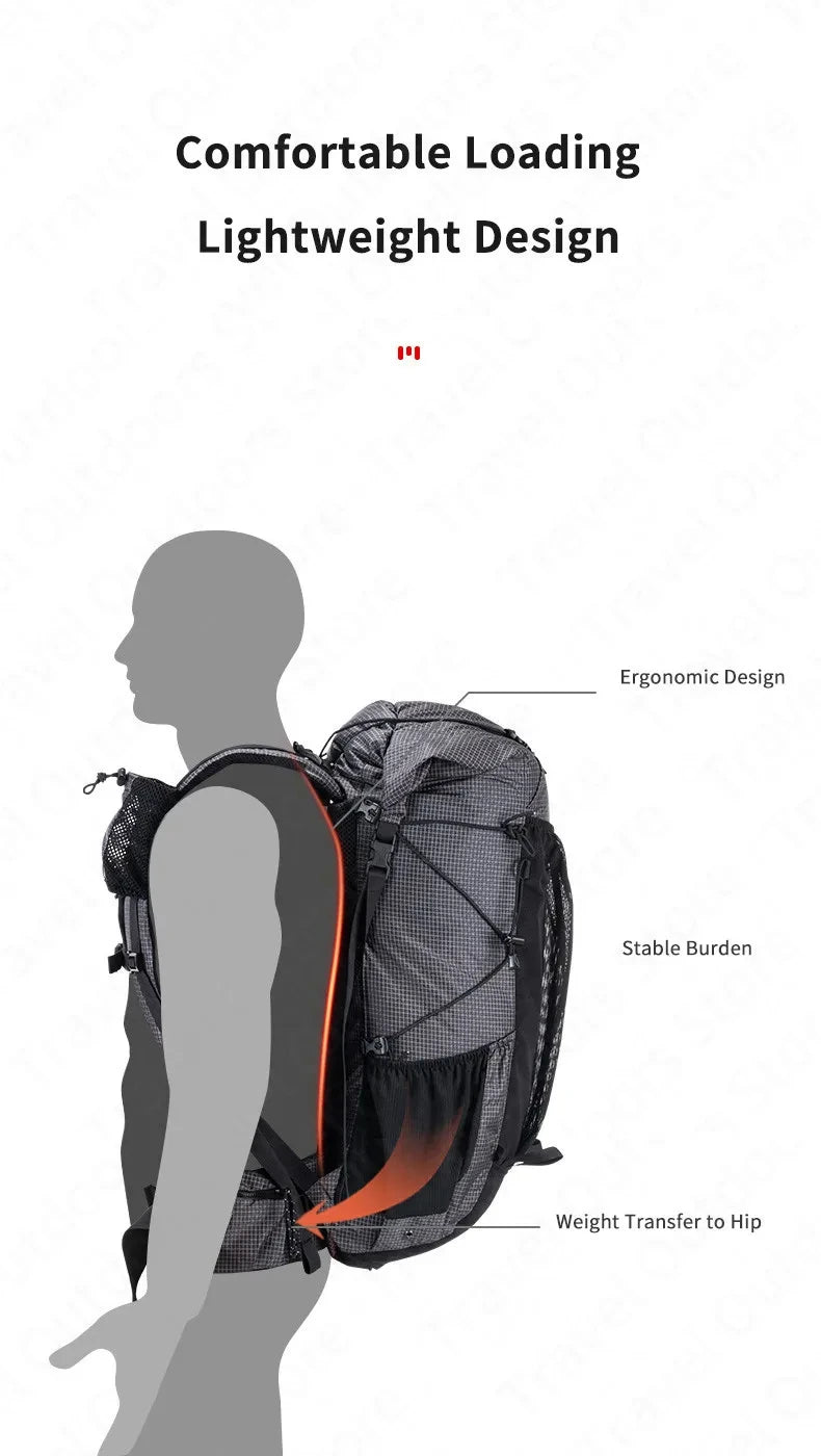 Naturehike 60+5L Waterproof Hiking Backpack – Ultralight Camping & Climbing Travel Pack
